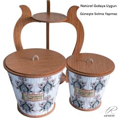 Ahşap Nordic Style Patateslik ve Soğanlık Sebzelik