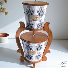 Ahşap Nordic Style Patateslik ve Soğanlık Sebzelik