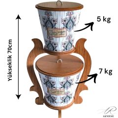 Ahşap Nordic Style Patateslik ve Soğanlık Sebzelik