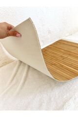 Bambu Kaydırmaz Tabanlı Banyo Paspası/matı 80x50cm