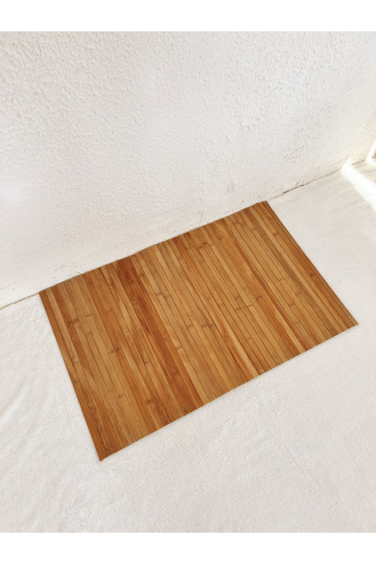 Bambu Kaydırmaz Tabanlı Banyo Paspası/matı 80x50cm