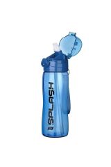 Titiz Plastik  Pipetli Rio Su Ve Detoks Su Şişesi Matara  750 Ml-Renkli