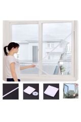 2'li Pencere Sineklik Hazır Pencere Sinekliği Cırt Bantlı 130x150 cm