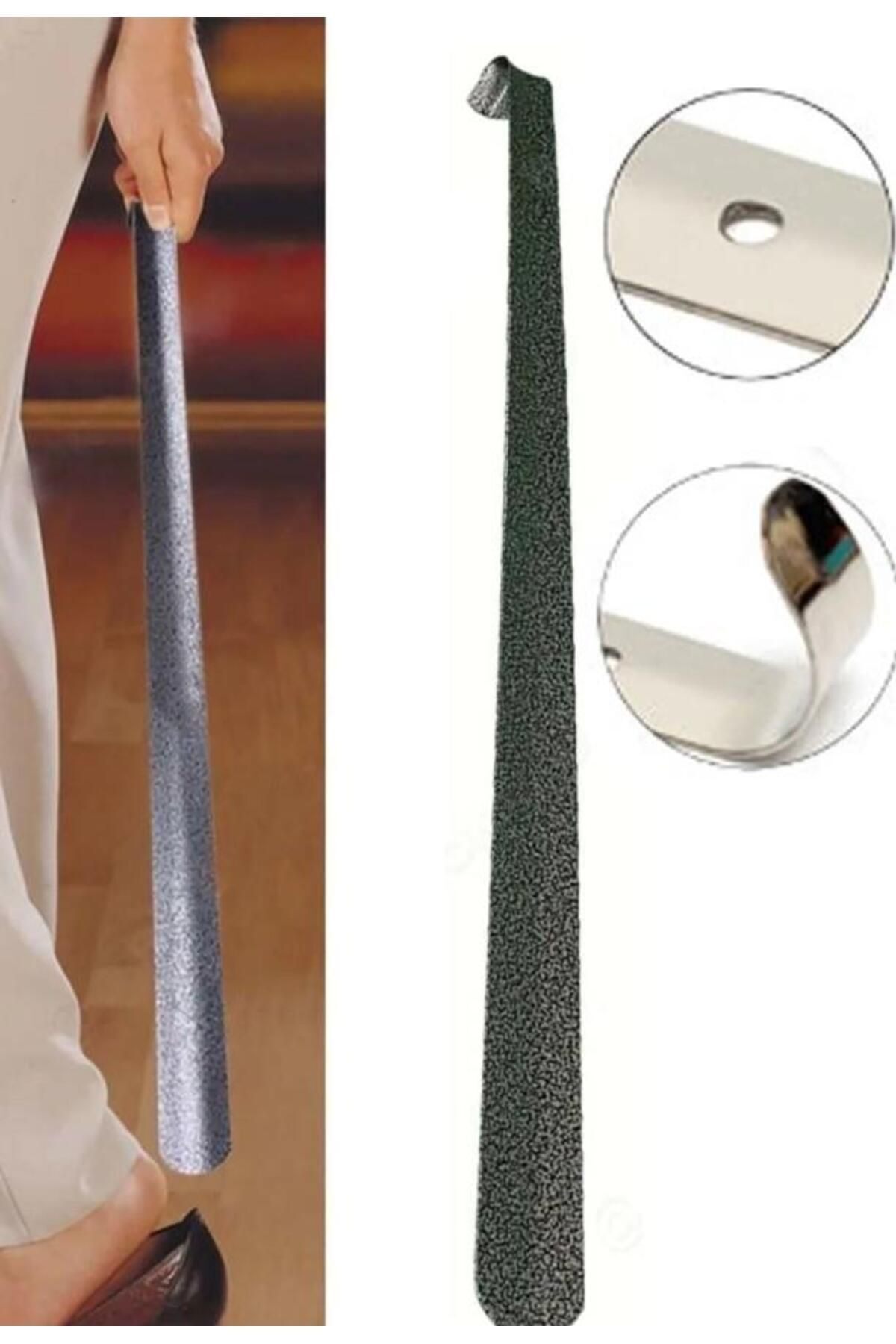 65 Cm Dayanıklı Metal Ayakkabı Çekeceği Kereta Çekçek Çekecek Eğilmeden Ayakkabınızı Giyin