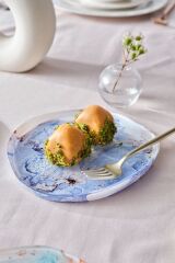 Ebru Cam 4 Kişilik Pasta Takımı 18 cm