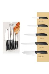 Chef Bıçak Seti-5 Parça-siyah