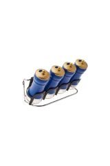 5 Parça Blue Berry 5 Parça Line Cam Baharat Takımı Cam