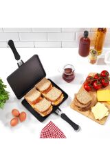 Tastemake Döküm Ocak Üstü Tost Izgara 20x26 Cm-2 Parça