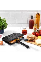 Tastemake Döküm Ocak Üstü Tost Izgara 20x26 Cm-2 Parça