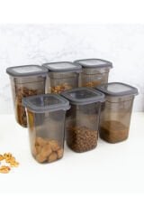 6 Adet Dikdörtgen Saklama Kabı - 1,1 Lt. 1100 Ml. 50880