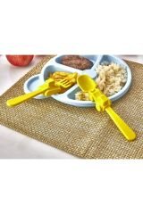 Plastlife 2'li Çocuk Bebek Mama Yemek Çatal Kaşık Seti Kp-146 Renkli