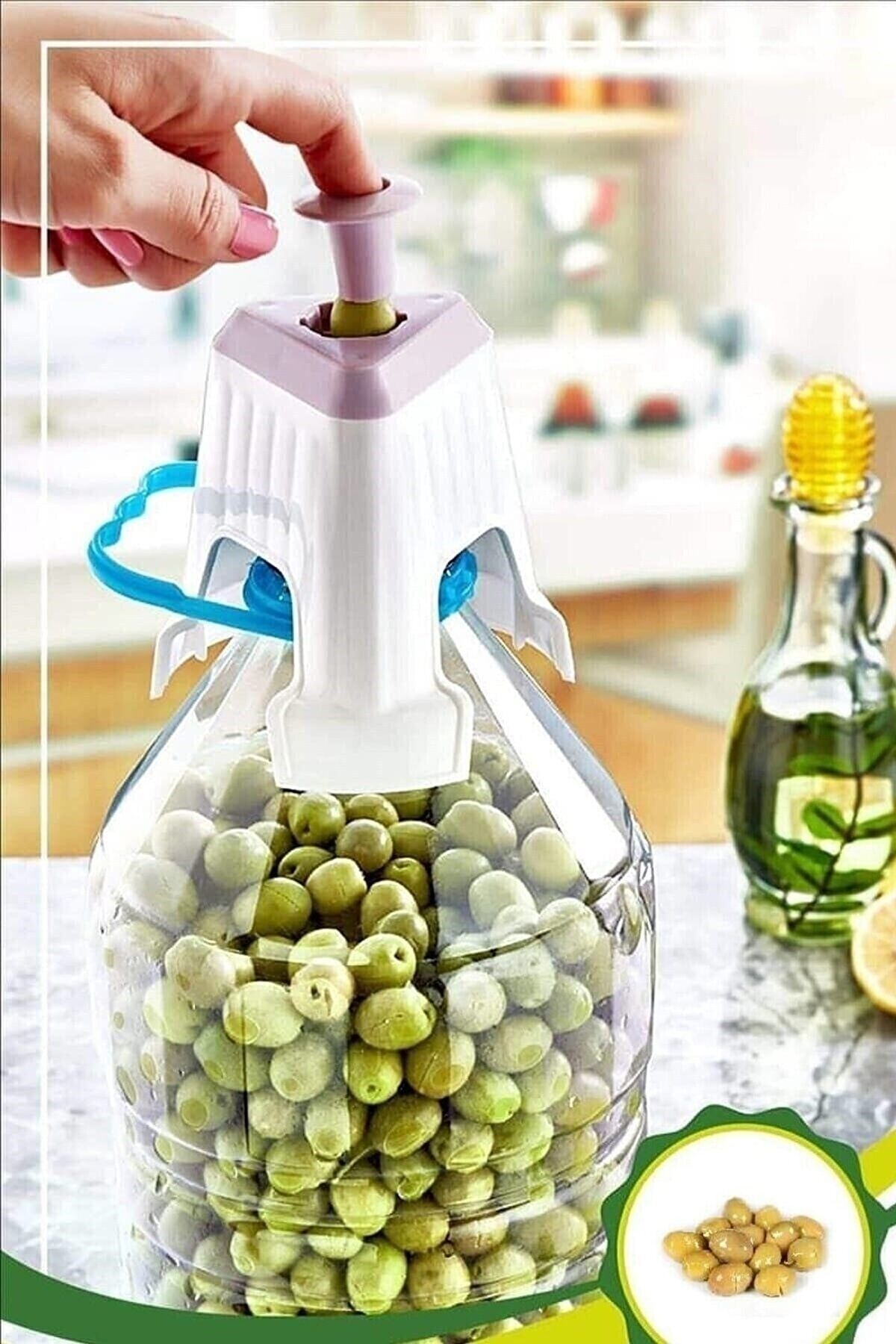 2 Adet Kolay Zeytin Dilme Çizme Aparatı Zeytin Dilme Aleti Küçük Zeytin Çizici Aleti Beyaz