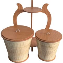 Ahşap İskandinav Patateslik ve Soğanlık Sebzelik